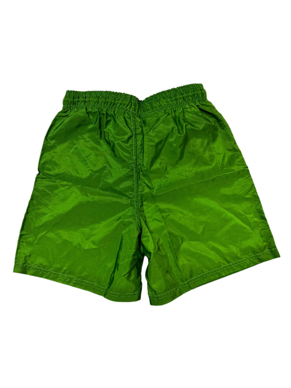 Plain Green Windbreaker Shorts