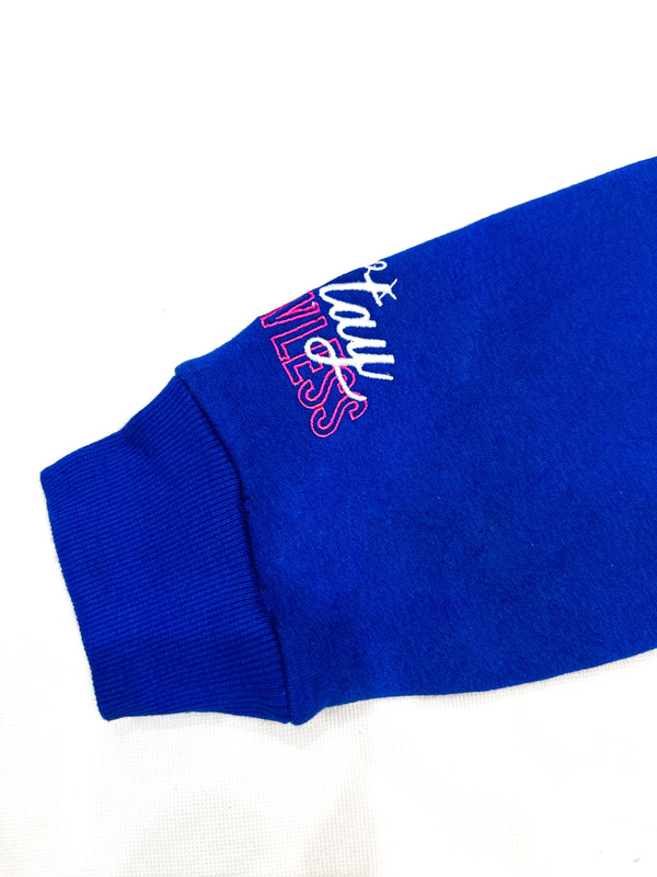 Royal Blue Embroidery Hoodie